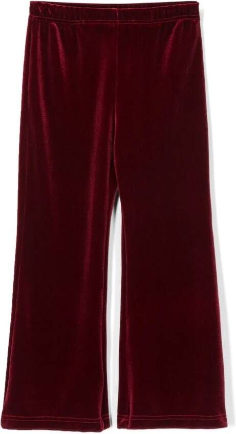 La Stupenderia Broek met wijde pijpen Rood