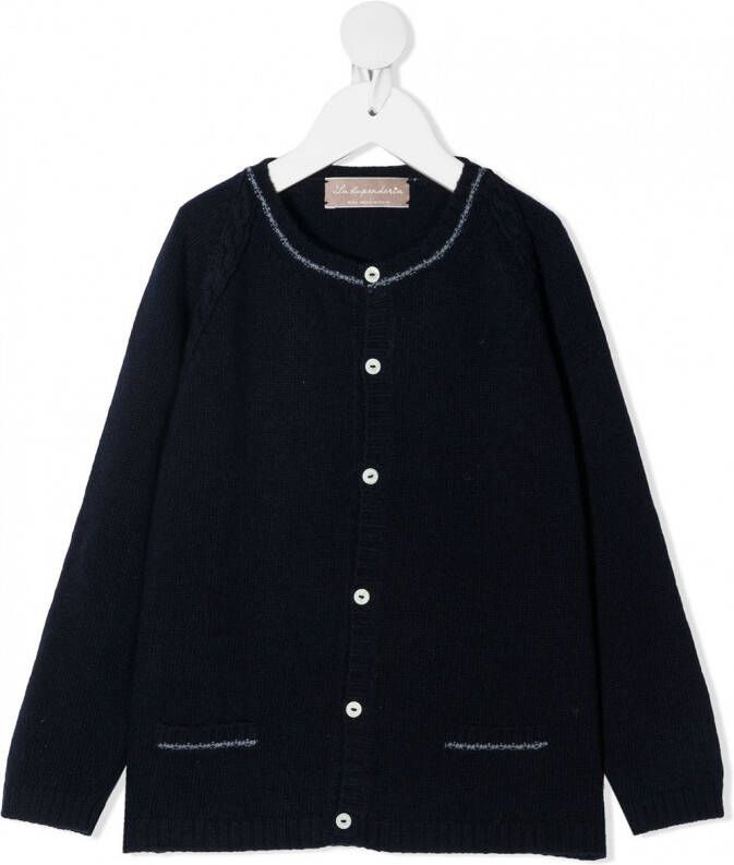 La Stupenderia Button-up vest Blauw