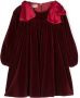 La Stupenderia Fluwelen jurk Rood - Thumbnail 1