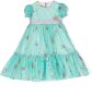 La Stupenderia Jurk met bloe print Blauw - Thumbnail 1