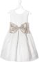 La Stupenderia Jurk met jacquard Wit - Thumbnail 1