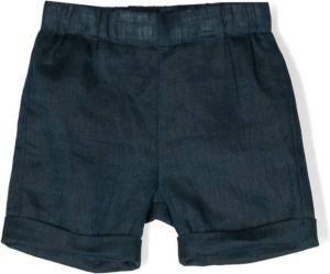 La Stupenderia Linnen shorts Blauw