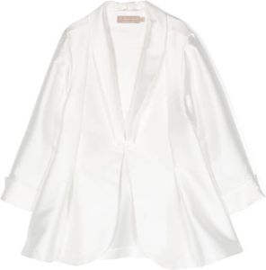La Stupenderia Satijnen blazer Wit
