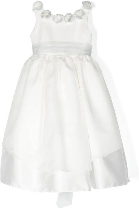 La Stupenderia Satijnen jurk Wit