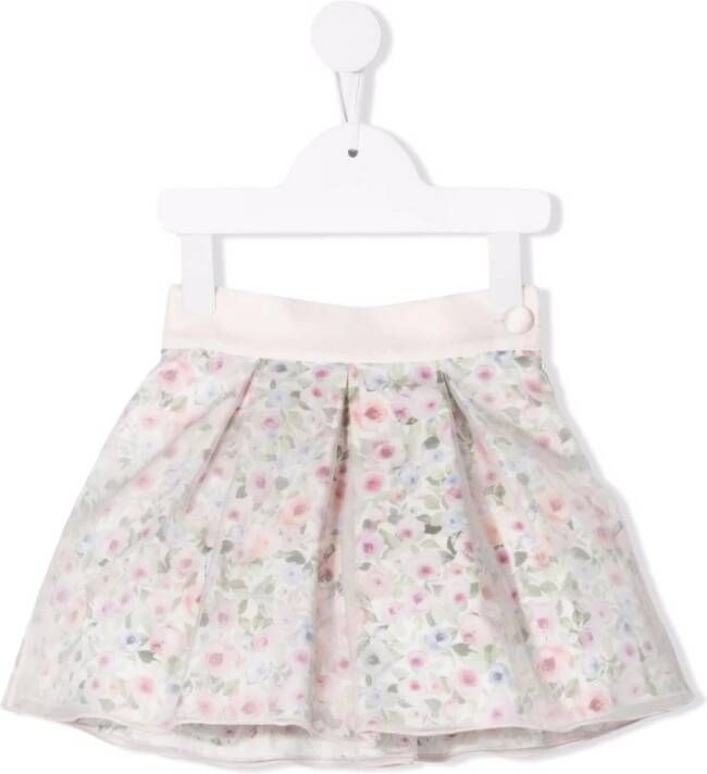 La Stupenderia Tutu met bloe -print Wit