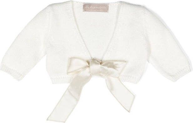 La Stupenderia Vest met strikdetail Wit