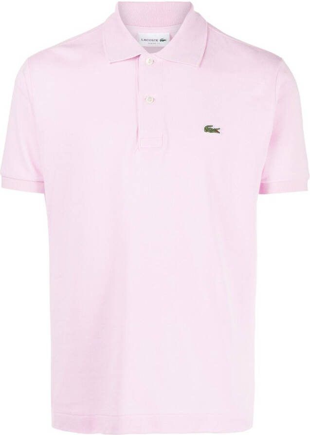 Lacoste Poloshirt met logopatch Roze