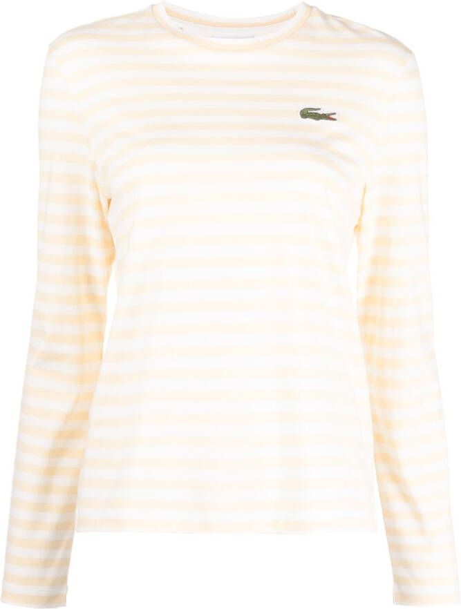 Lacoste T-shirt met lange mouwen Geel