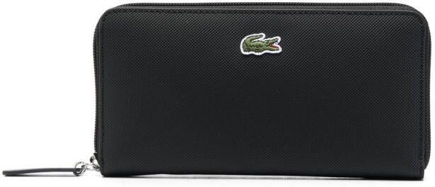 Lacoste Portemonnee met logo Zwart
