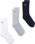 Lacoste Drie paar sokken met geborduurd logo Wit - Thumbnail 1