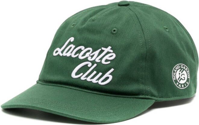 Lacoste Vissershoed met geborduurd logo Groen