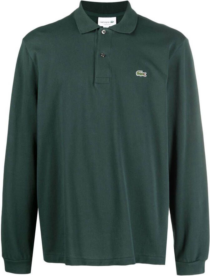 Lacoste Poloshirt met geborduurd logo Groen