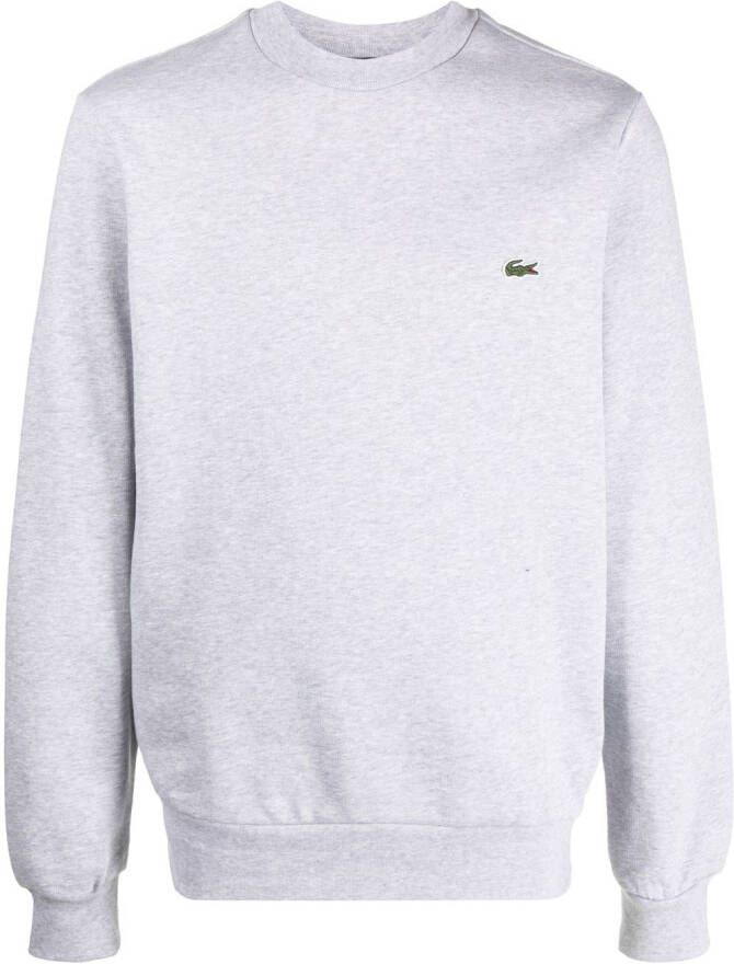Lacoste Fleece trui Grijs