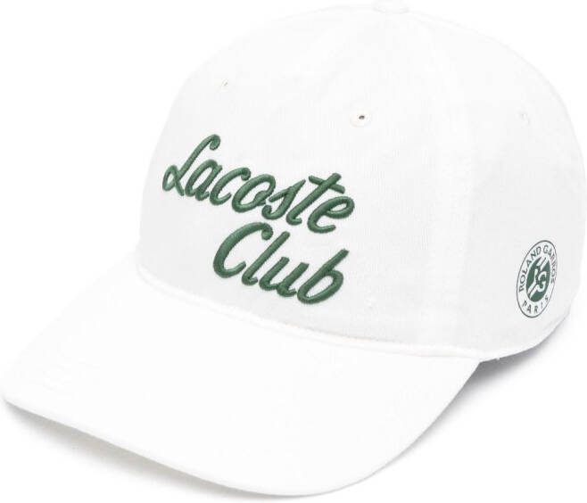 Lacoste Hoed met geborduurd logo Wit