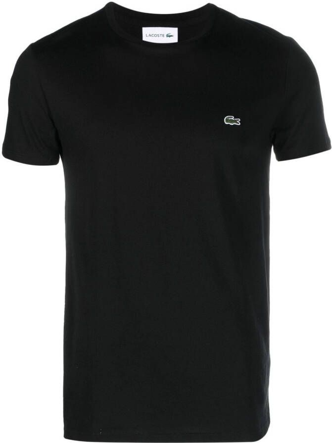 Lacoste Katoenen T-shirt Zwart