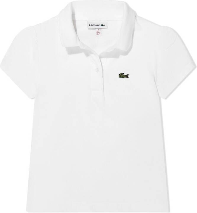 Lacoste Kids Poloshirt met logopatch Wit