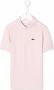 Lacoste Kids Poloshirt met geborduurde krokodil Roze - Thumbnail 1