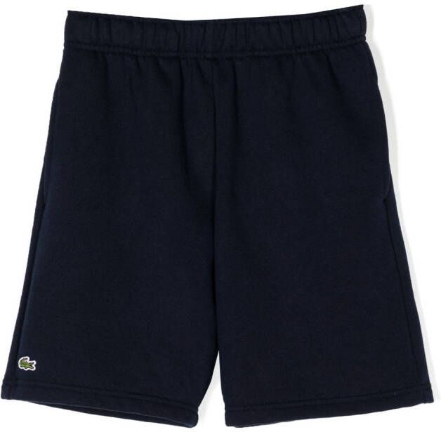 Lacoste Kids Shorts met logopatch Blauw