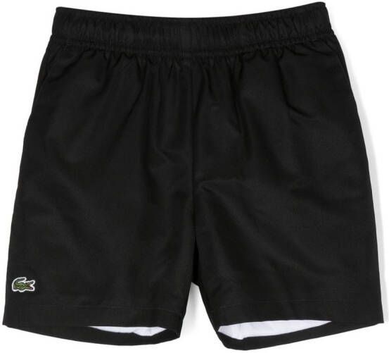 Lacoste Kids Shorts met logopatch Zwart
