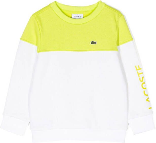 Lacoste Kids Sweater met logopatch Groen