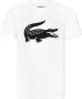 Lacoste Kids T-shirt met ronde hals Wit - Thumbnail 1