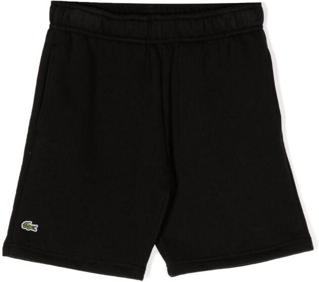 Lacoste Kids Trainingsshorts met logopatch Zwart
