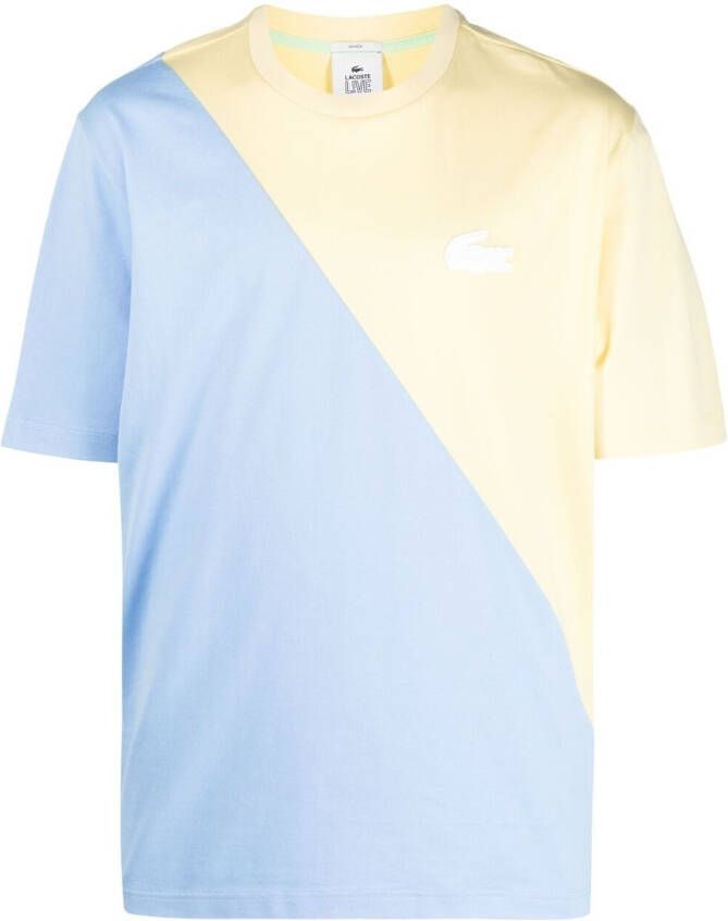 Lacoste Live T-shirt met logopatch Blauw