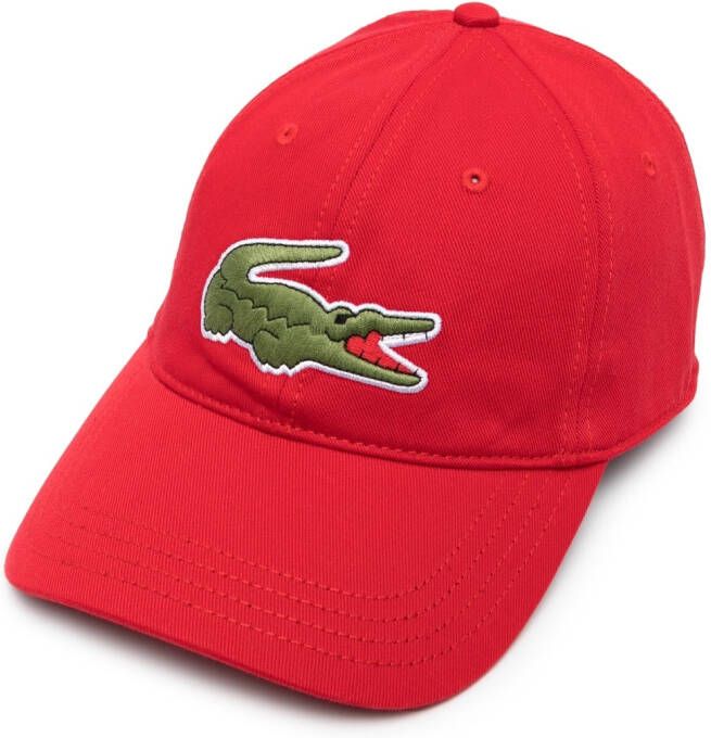 Lacoste Honkbalpet met geborduurd logo Rood