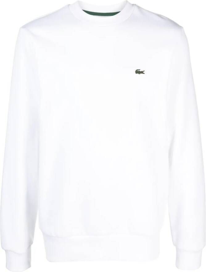 Lacoste Trui met ronde hals Wit