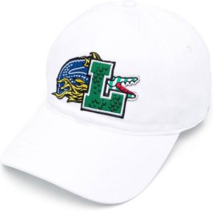 Lacoste logo-patch baseball cap Wit