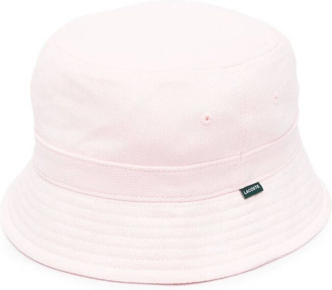 Lacoste Vissershoed met logopatch Roze