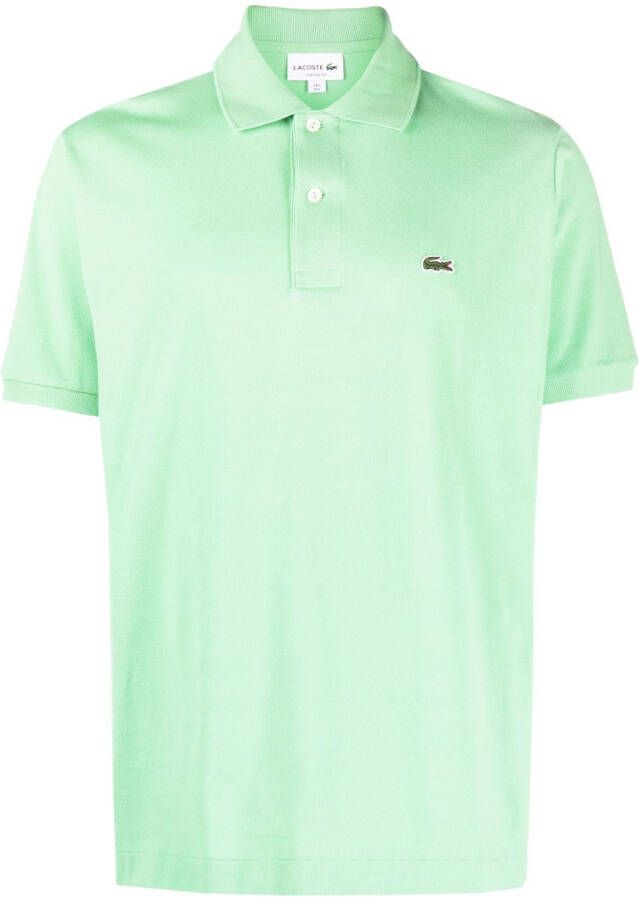 Lacoste Poloshirt met logopatch Groen