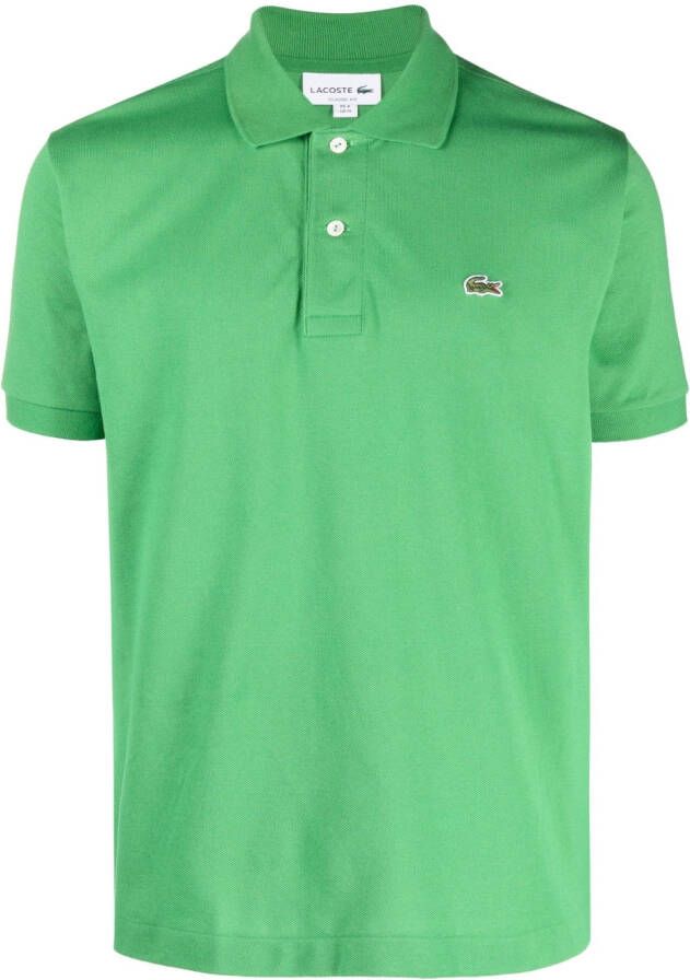 Lacoste Poloshirt met logopatch Groen