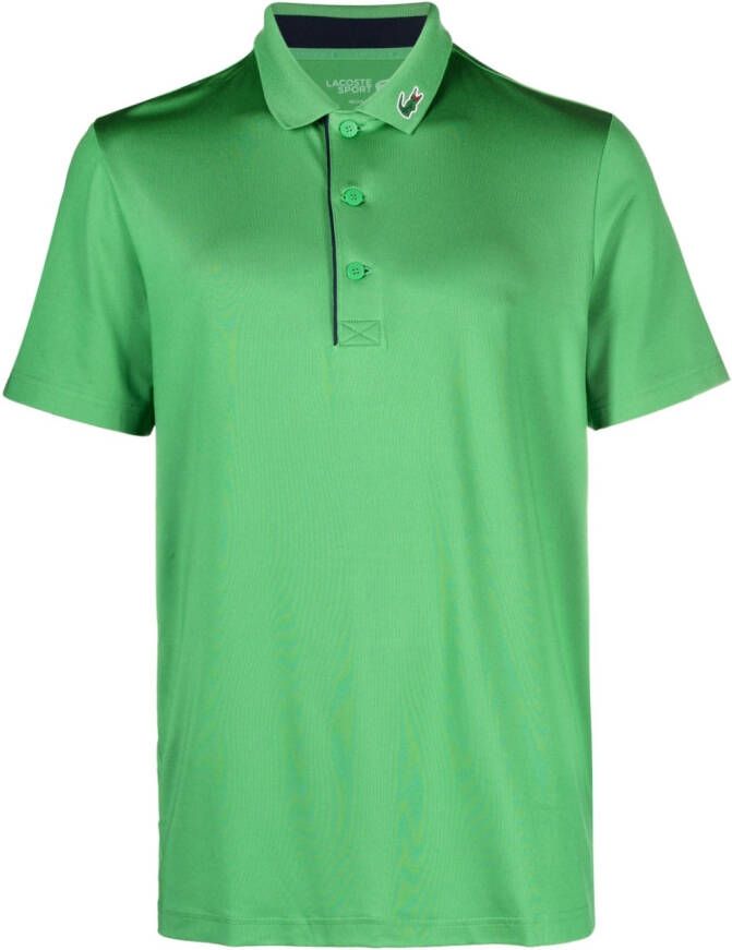 Lacoste Poloshirt met logopatch Groen