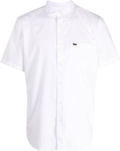 Lacoste Overhemd met logopatch Wit