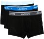 Lacoste Drie boxershorts met logoband Zwart - Thumbnail 1