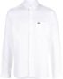 Lacoste Overhemd met geborduurd logo Wit - Thumbnail 1