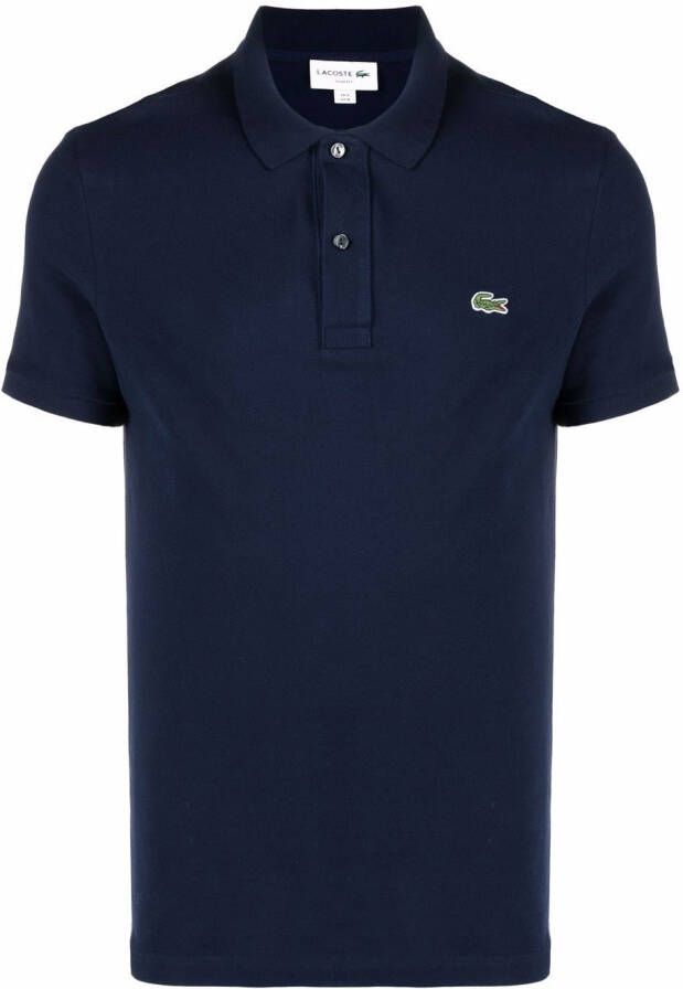 Lacoste Poloshirt met geborduurd logo Blauw