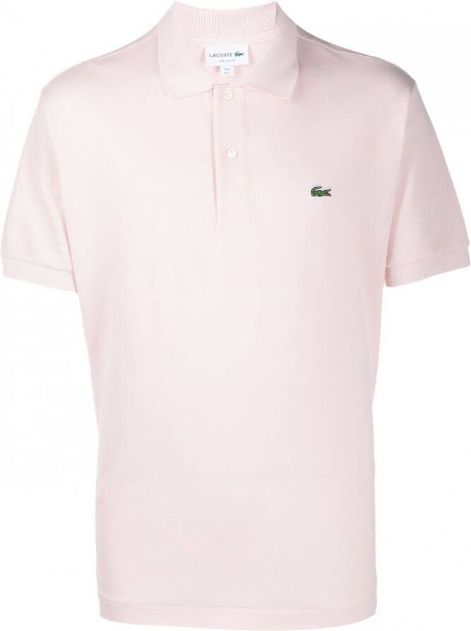 Lacoste Poloshirt met geborduurd logo Roze