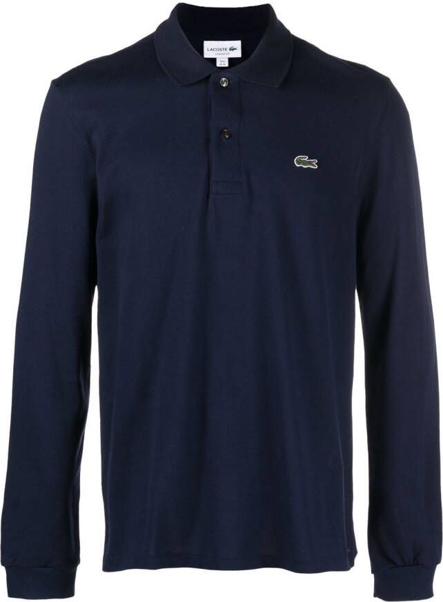 Lacoste Poloshirt met logopatch Blauw
