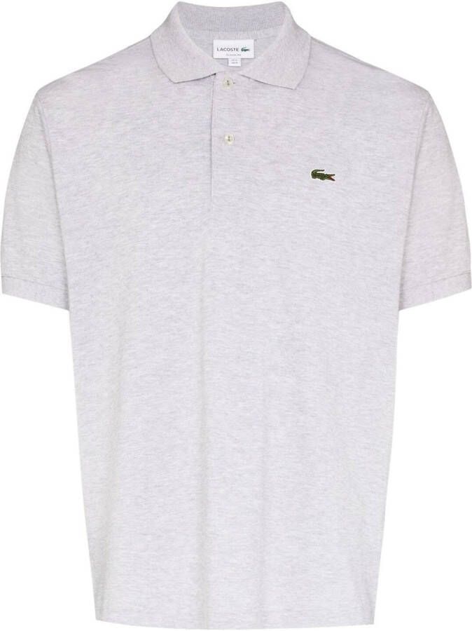 Lacoste Poloshirt met logopatch Grijs