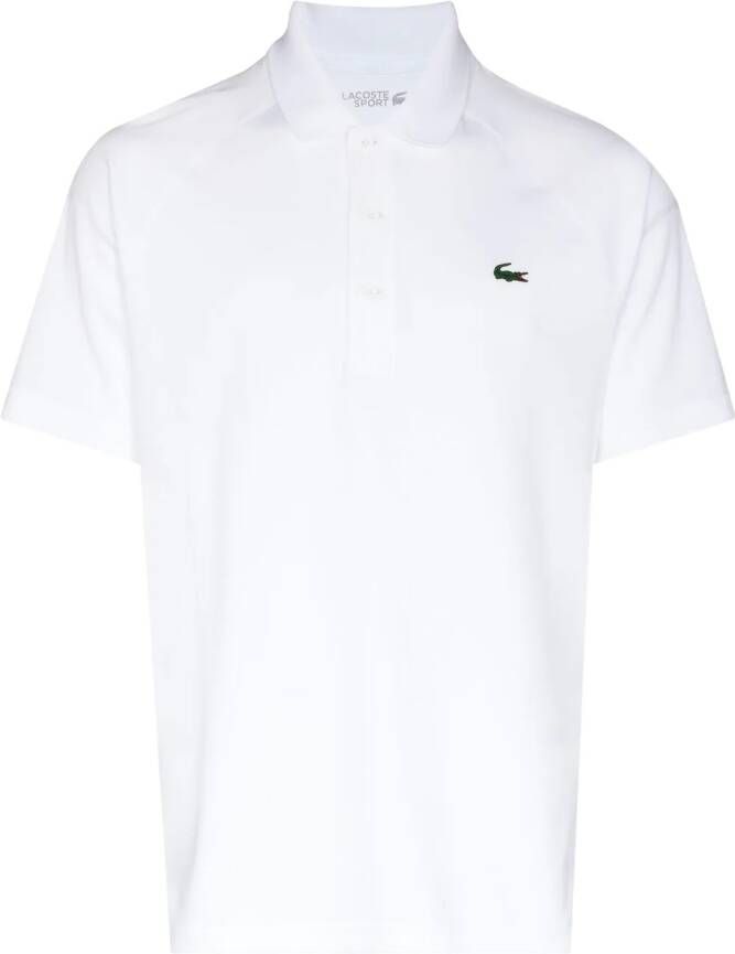 Lacoste Poloshirt met logopatch Wit