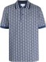 Lacoste Poloshirt met monogramprint Blauw - Thumbnail 1