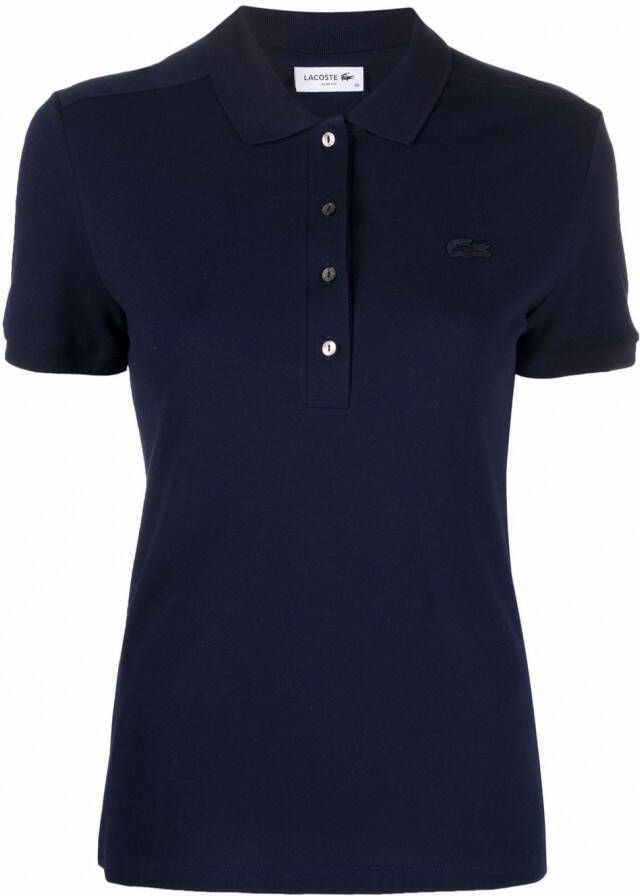 Lacoste Polotop met logopatch Blauw