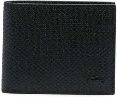 Lacoste Italiaans lederen Chantaco portemonnee Black Heren