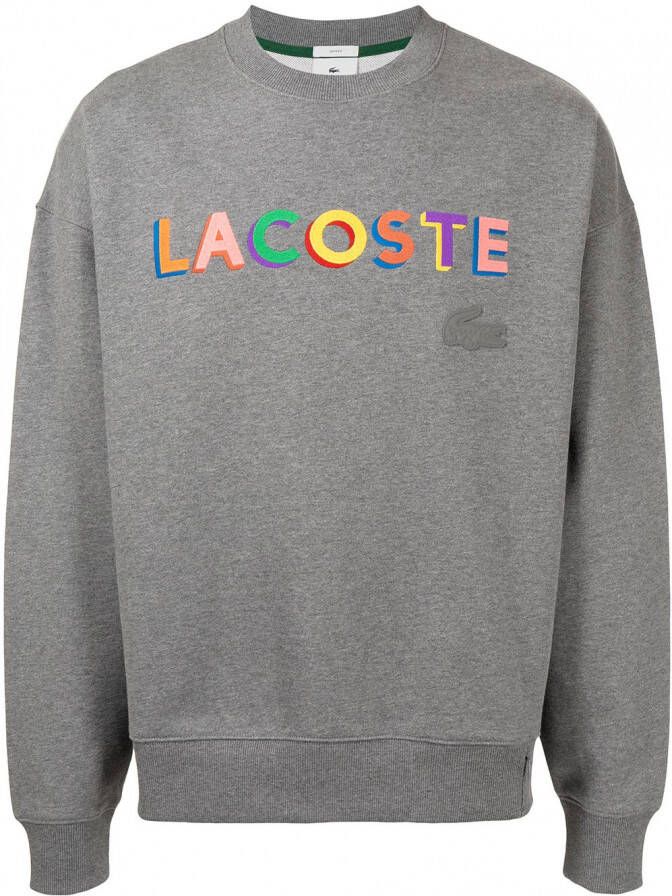 Lacoste Sweater met logo Grijs