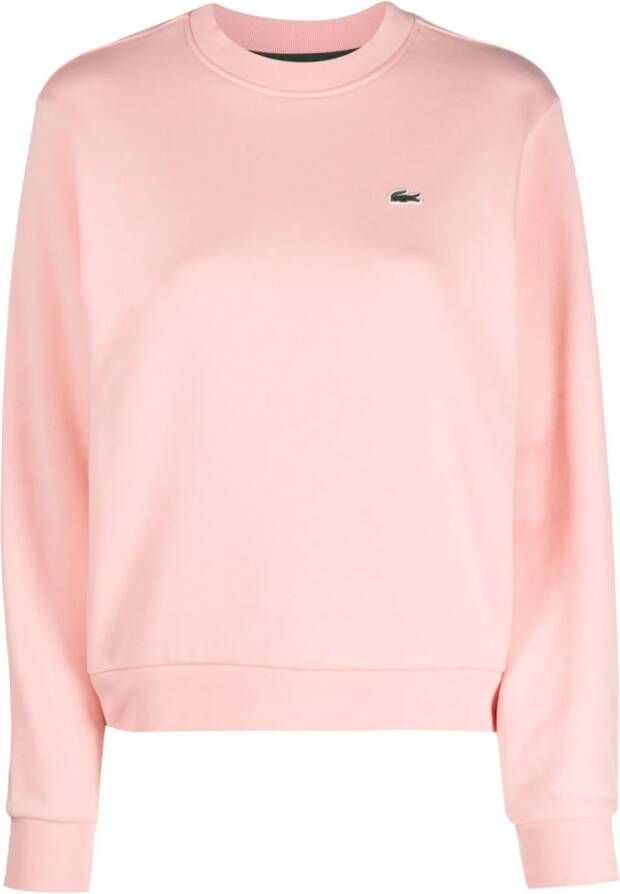 Lacoste Sweater met logopatch Roze
