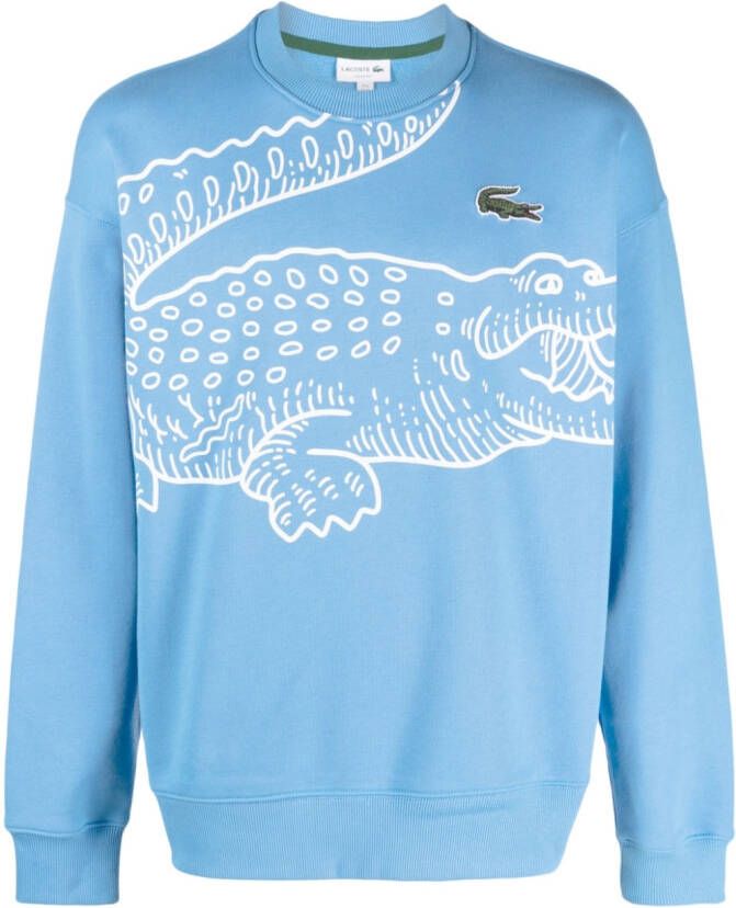 Lacoste Sweater met logoprint Blauw
