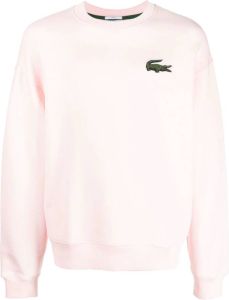Lacoste Sweater met ronde hals Roze