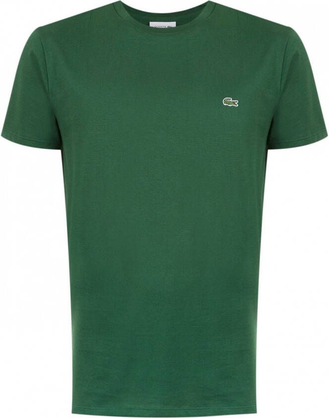 Lacoste T-shirt met geborduurd logo Groen